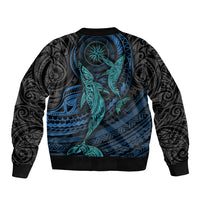 Polynesian Whale Bomber Jacket - Wonder Print Shop
