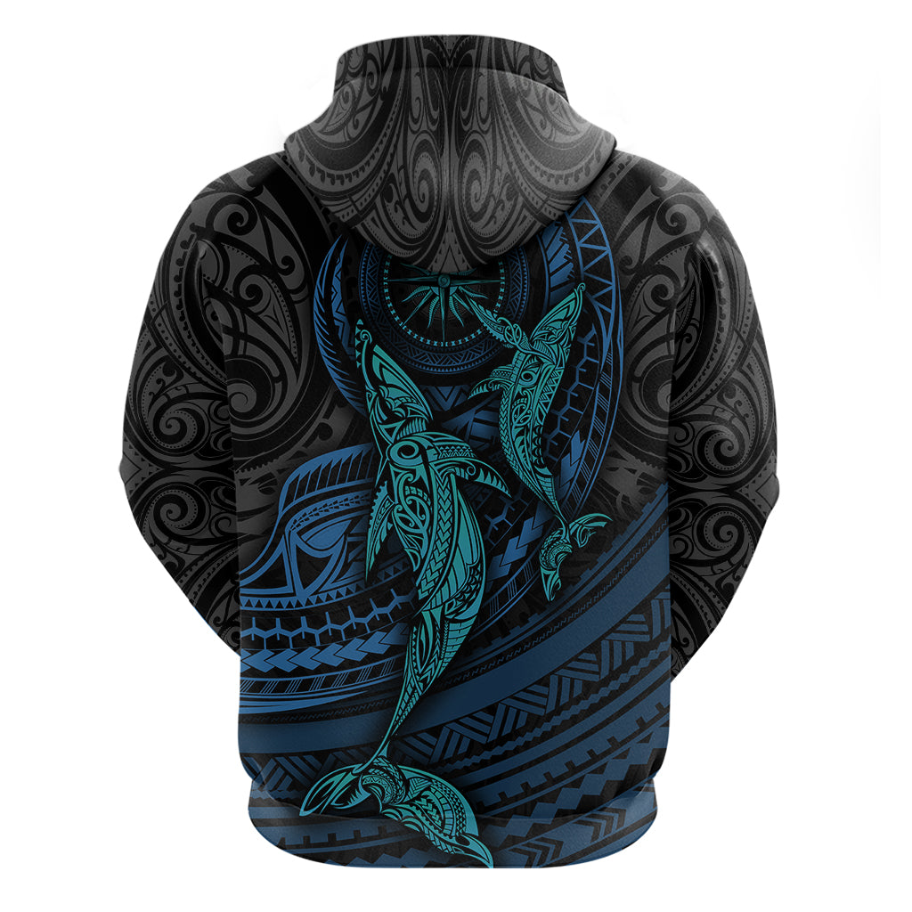 Polynesian Whale Hoodie - Wonder Print Shop