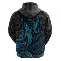Polynesian Whale Hoodie - Wonder Print Shop