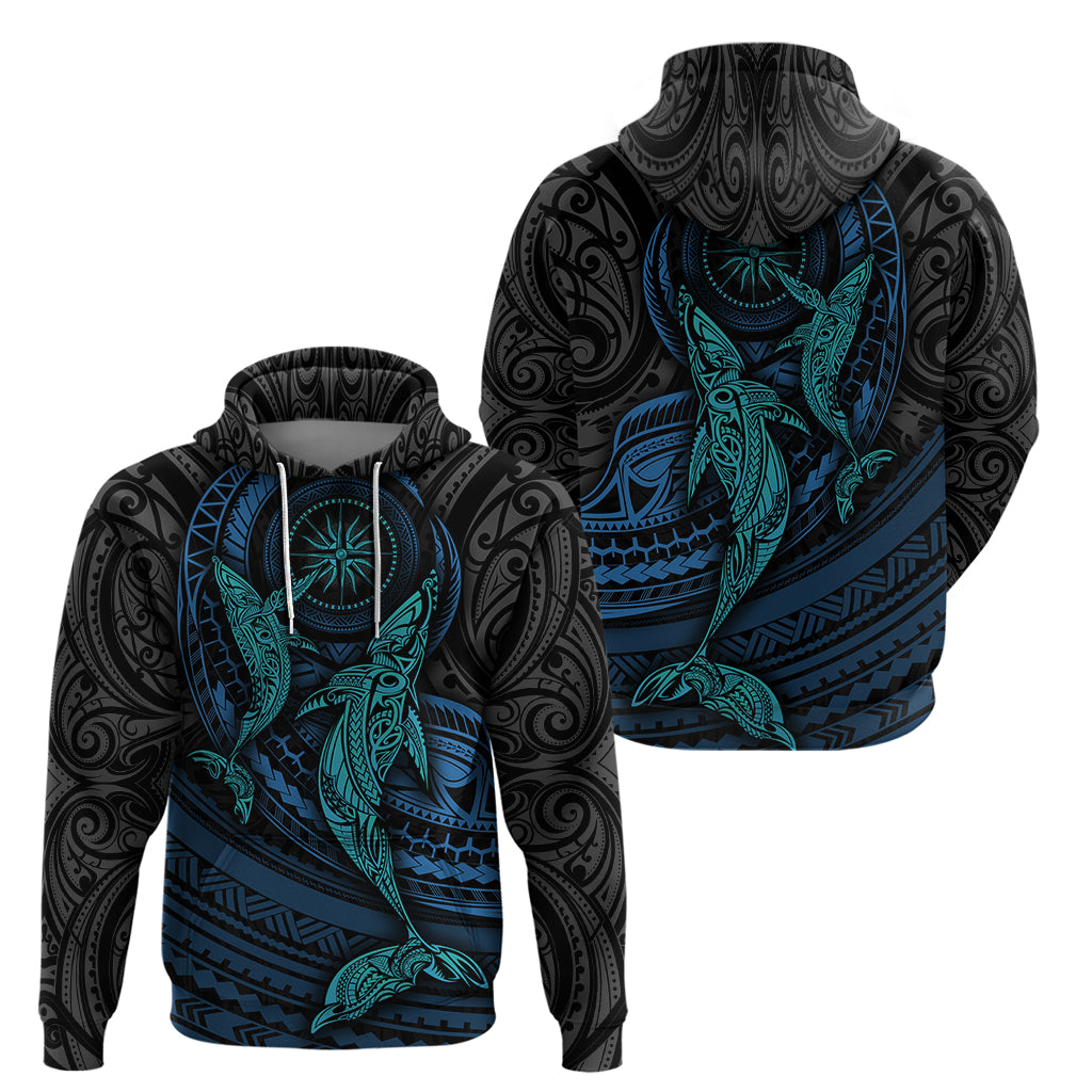 Polynesian Whale Hoodie - Wonder Print Shop