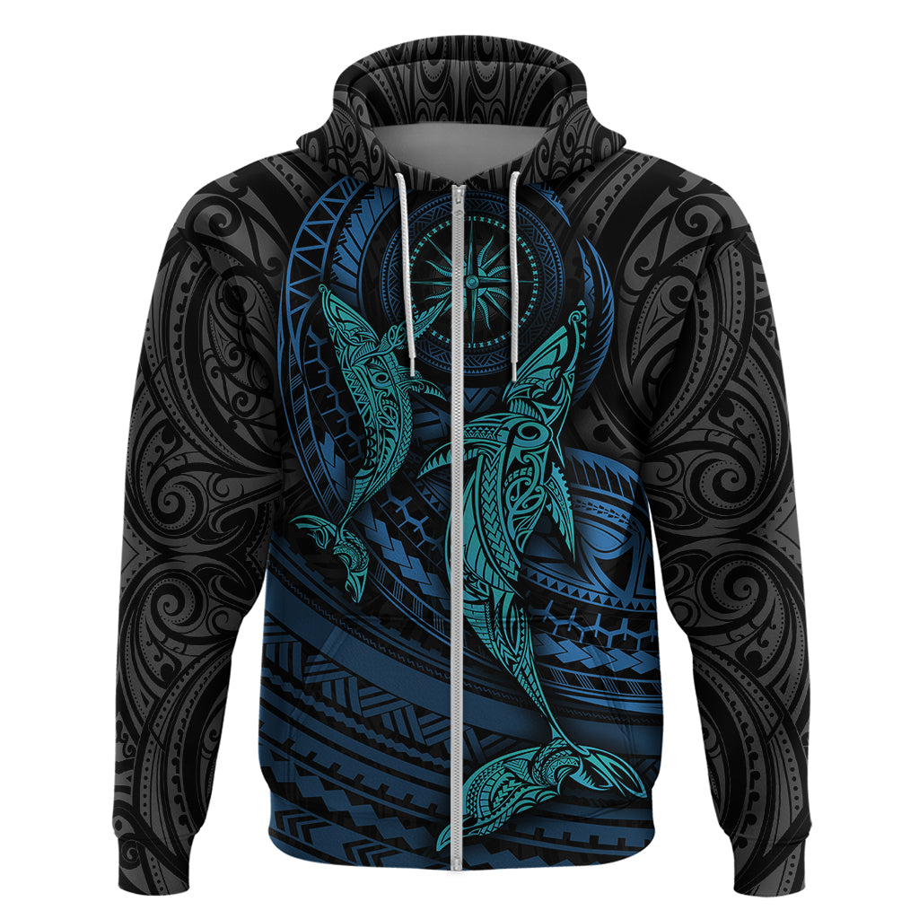 Polynesian Whale Hoodie - Wonder Print Shop