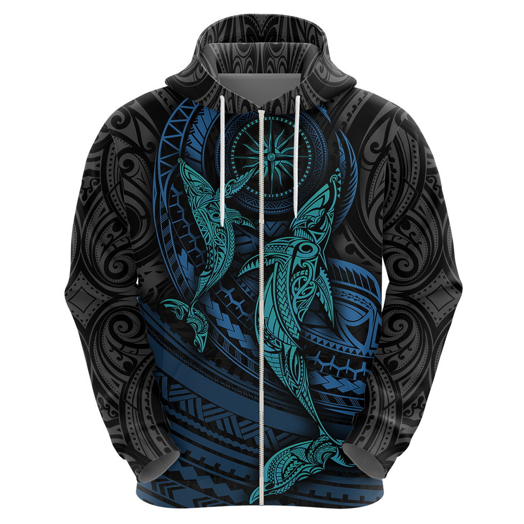 Polynesian Whale Hoodie - Wonder Print Shop