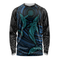 Polynesian Whale Long Sleeve Shirt - Wonder Print Shop