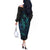 Polynesian Whale Off The Shoulder Long Sleeve Dress - Wonder Print Shop