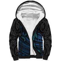 Polynesian Whale Sherpa Hoodie - Wonder Print Shop
