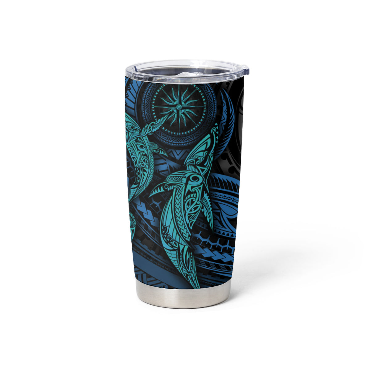 Polynesian Whale Tumbler Cup - Wonder Print Shop