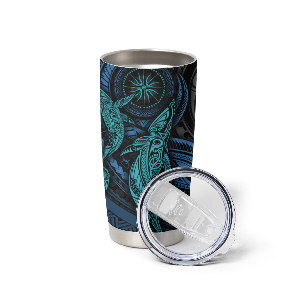 Polynesian Whale Tumbler Cup - Wonder Print Shop