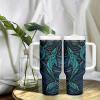 Polynesian Whale Tumbler With Handle - Wonder Print Shop