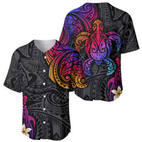 Turtle and Plumeria - Polynesian Baseball Jersey - Wonder Print Shop