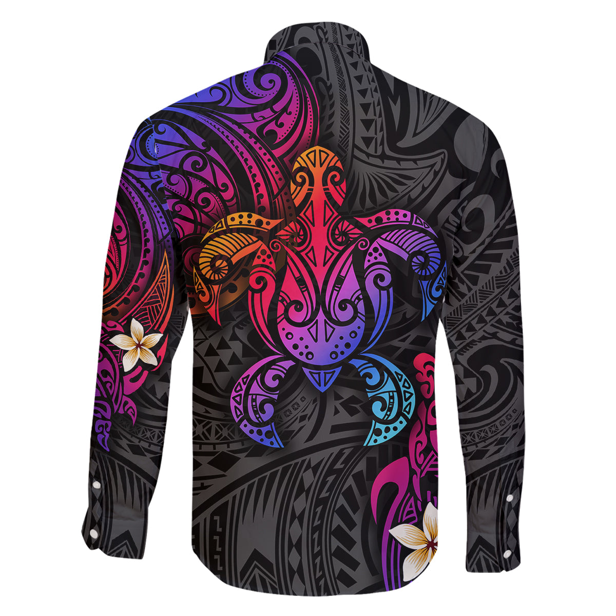 Turtle and Plumeria - Polynesian Family Matching Mermaid Dress and Hawaiian Shirt - Wonder Print Shop