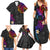 Turtle and Plumeria - Polynesian Family Matching Summer Maxi Dress and Hawaiian Shirt - Wonder Print Shop