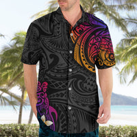 Turtle and Plumeria - Polynesian Hawaiian Shirt - Wonder Print Shop