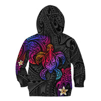 Turtle and Plumeria - Polynesian Kid Hoodie - Wonder Print Shop