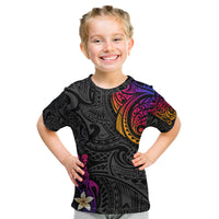 Turtle and Plumeria - Polynesian Kid T Shirt - Wonder Print Shop