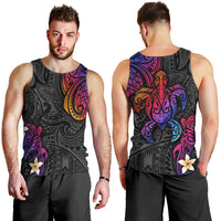 Turtle and Plumeria - Polynesian Men Tank Top - Wonder Print Shop