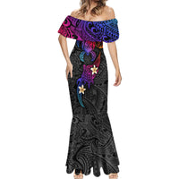 Turtle and Plumeria - Polynesian Mermaid Dress - Wonder Print Shop