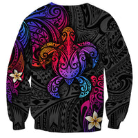 Turtle and Plumeria - Polynesian Sweatshirt - Wonder Print Shop