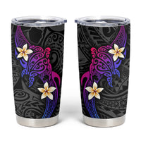 Turtle and Plumeria - Polynesian Tumbler Cup - Wonder Print Shop