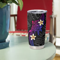 Turtle and Plumeria - Polynesian Tumbler Cup - Wonder Print Shop