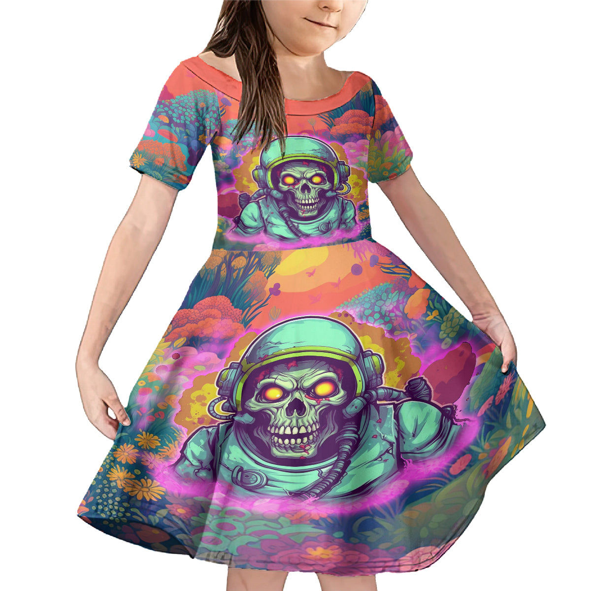 I'm Not Perfect But I'm 100% Me Family Matching Mermaid Dress and Hawaiian Shirt - Wonder Print Shop