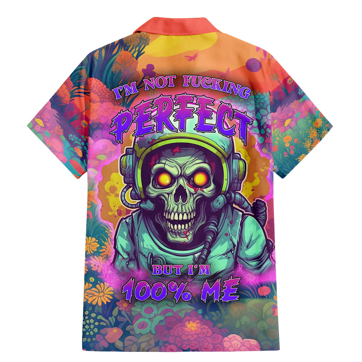 I'm Not Perfect But I'm 100% Me Family Matching Mermaid Dress and Hawaiian Shirt - Wonder Print Shop