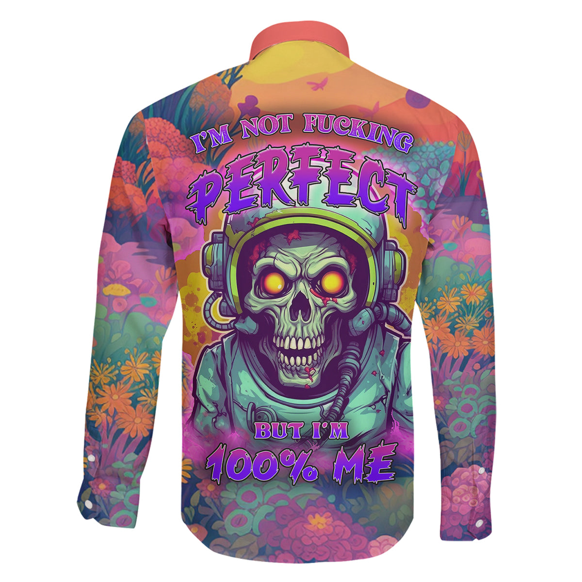 I'm Not Perfect But I'm 100% Me Family Matching Mermaid Dress and Hawaiian Shirt - Wonder Print Shop