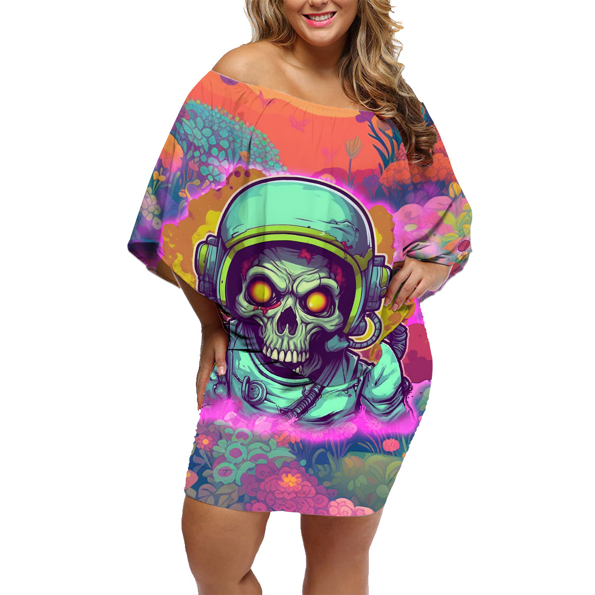 I'm Not Perfect But I'm 100% Me Family Matching Off Shoulder Short Dress and Hawaiian Shirt - Wonder Print Shop