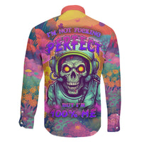 I'm Not Perfect But I'm 100% Me Family Matching Puletasi Dress and Hawaiian Shirt - Wonder Print Shop