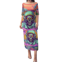 I'm Not Perfect But I'm 100% Me Family Matching Puletasi Dress and Hawaiian Shirt - Wonder Print Shop