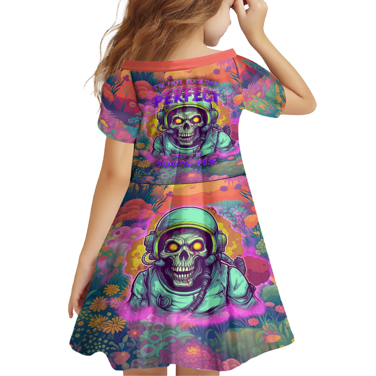 I'm Not Perfect But I'm 100% Me Family Matching Tank Maxi Dress and Hawaiian Shirt - Wonder Print Shop