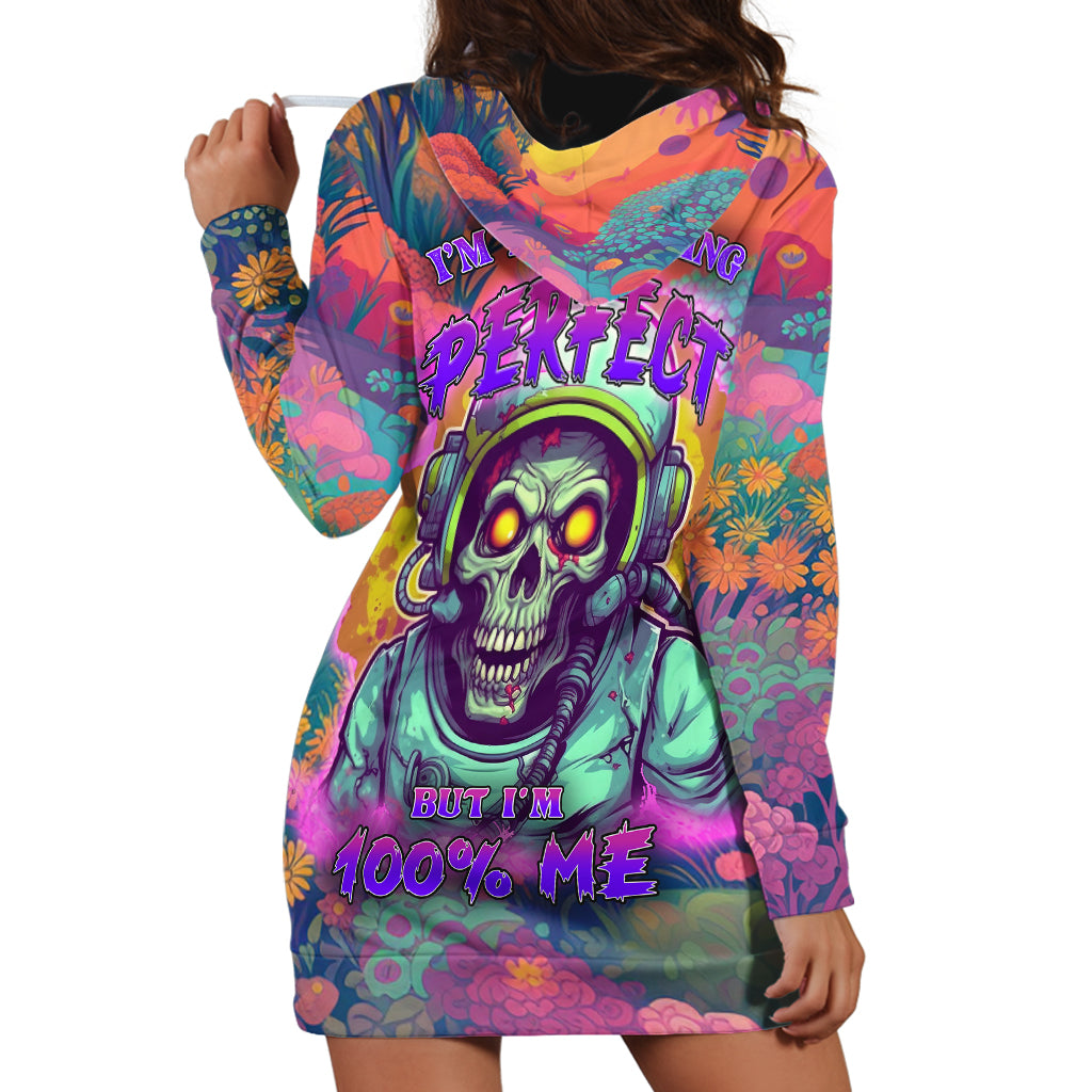 I'm Not Perfect But I'm 100% Me Hoodie Dress - Wonder Print Shop