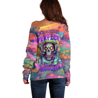 I'm Not Perfect But I'm 100% Me Off Shoulder Sweater - Wonder Print Shop