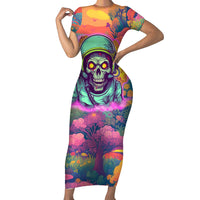 I'm Not Perfect But I'm 100% Me Short Sleeve Bodycon Dress - Wonder Print Shop