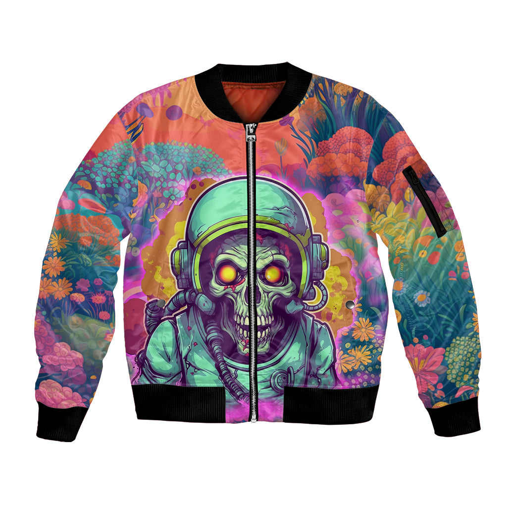 I'm Not Perfect But I'm 100% Me Sleeve Zip Bomber Jacket - Wonder Print Shop