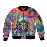 I'm Not Perfect But I'm 100% Me Sleeve Zip Bomber Jacket - Wonder Print Shop