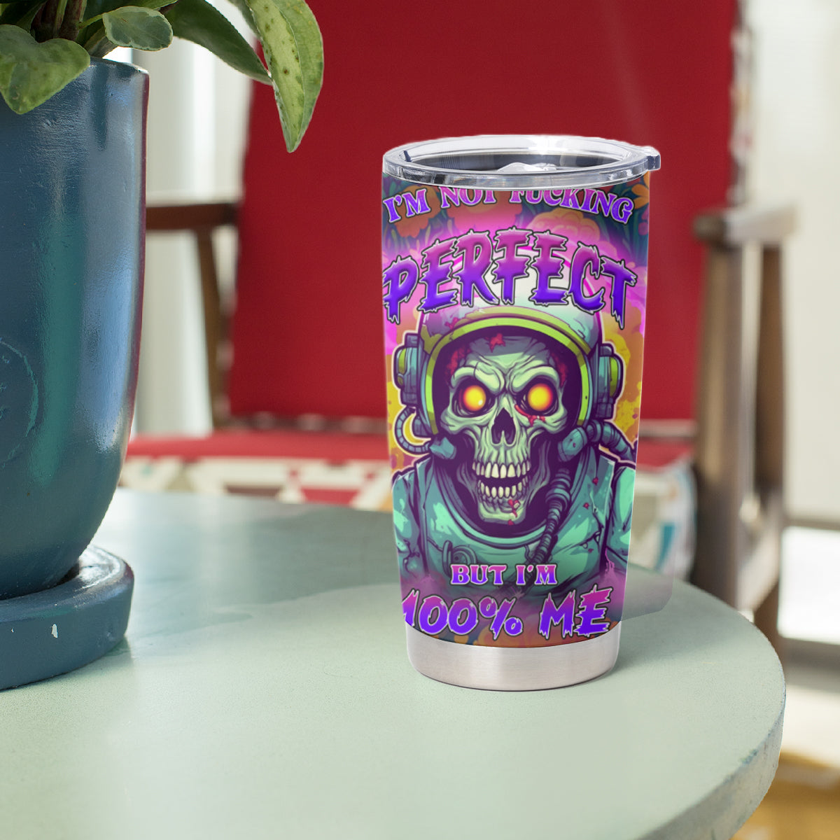 I'm Not Perfect But I'm 100% Me Tumbler Cup - Wonder Print Shop