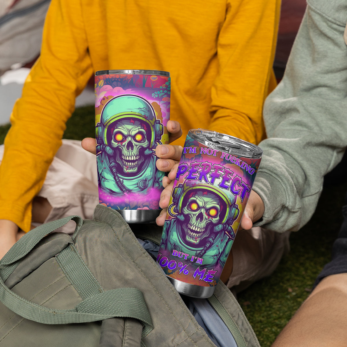 I'm Not Perfect But I'm 100% Me Tumbler Cup - Wonder Print Shop