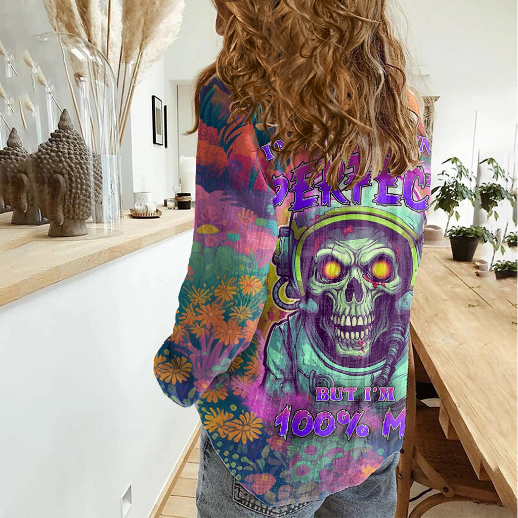 I'm Not Perfect But I'm 100% Me Women Casual Shirt - Wonder Print Shop