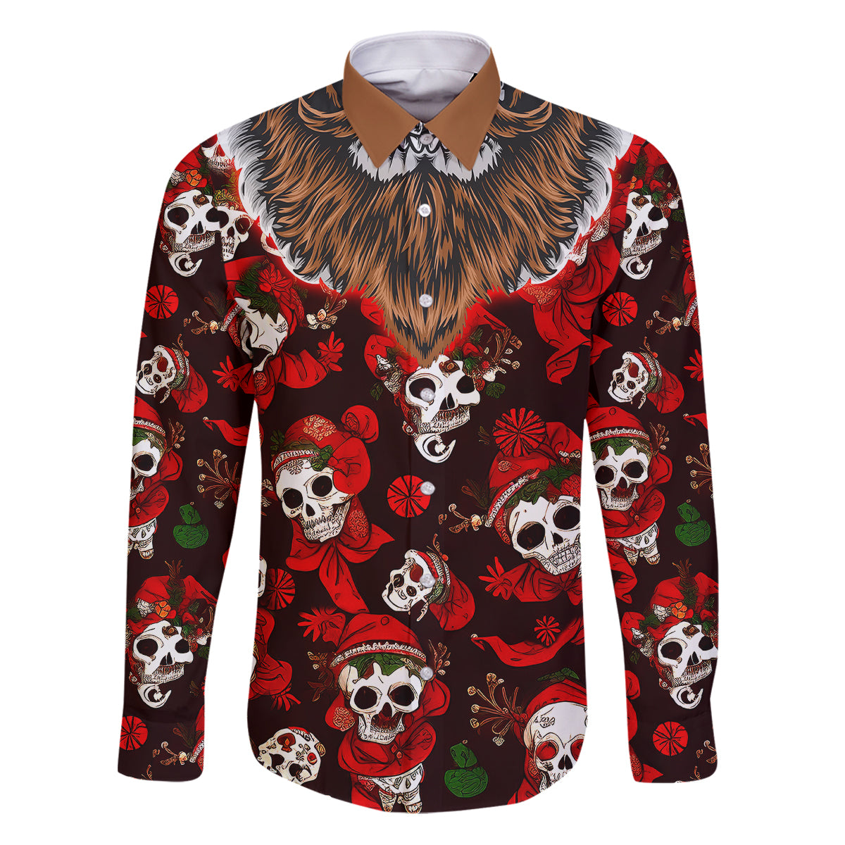 Christmas Skull Family Matching Puletasi Dress and Hawaiian Shirt When You're Dead Inside But It's Christmas - Wonder Print Shop