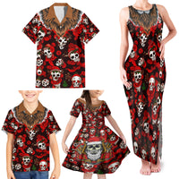 Christmas Skull Family Matching Tank Maxi Dress and Hawaiian Shirt When You're Dead Inside But It's Christmas - Wonder Print Shop
