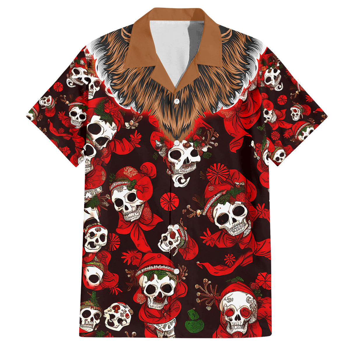 Christmas Skull Family Matching Tank Maxi Dress and Hawaiian Shirt When You're Dead Inside But It's Christmas - Wonder Print Shop