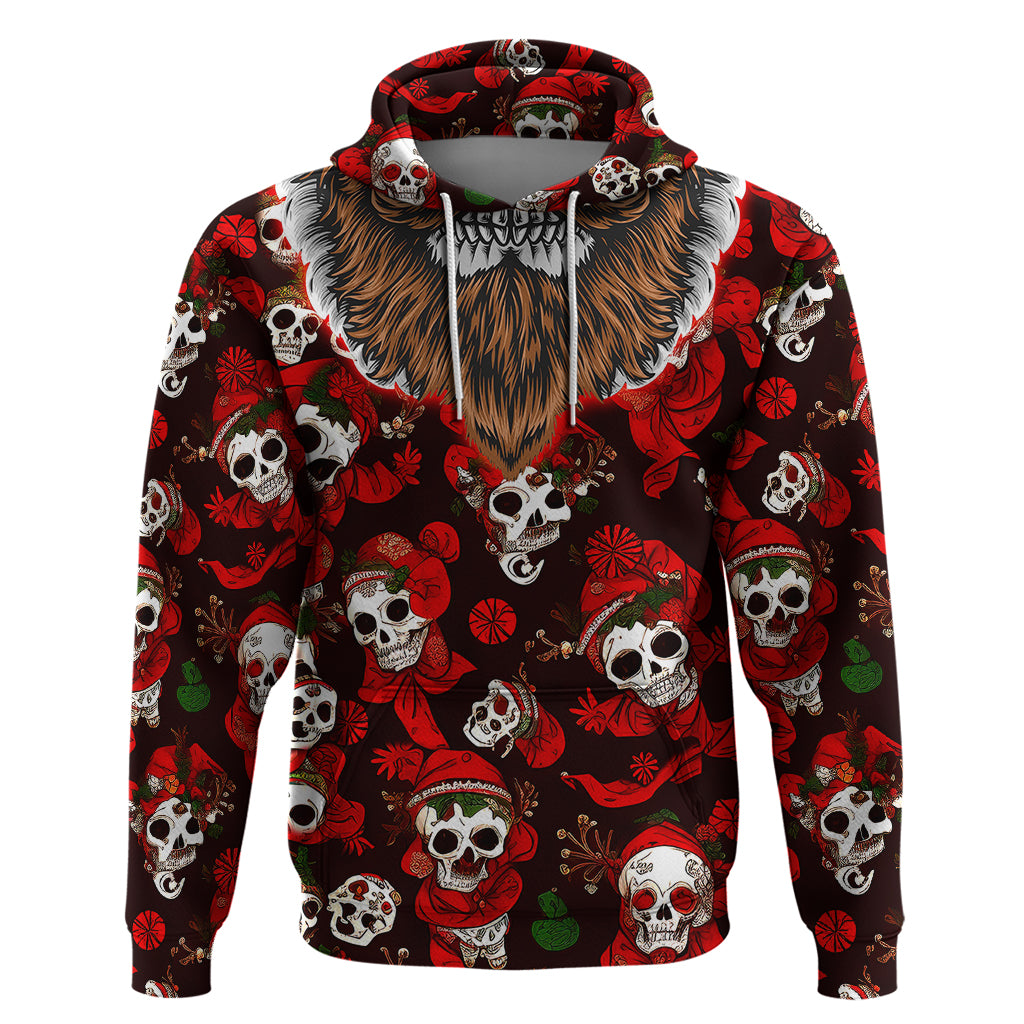 Christmas Skull Hoodie When You're Dead Inside But It's Christmas - Wonder Print Shop