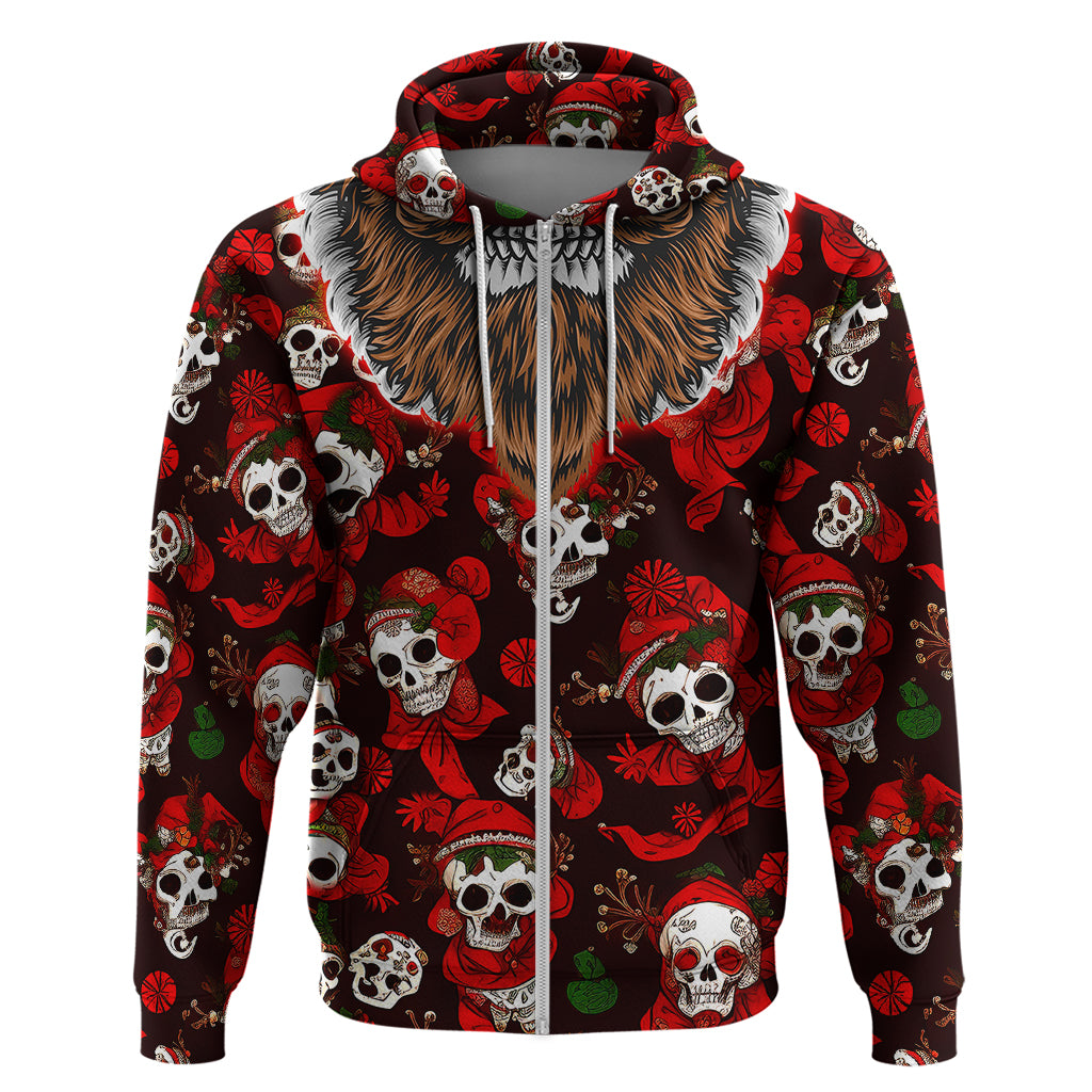 Christmas Skull Hoodie When You're Dead Inside But It's Christmas - Wonder Print Shop