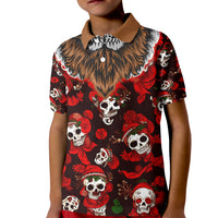 Christmas Skull Kid Polo Shirt When You're Dead Inside But It's Christmas - Wonder Print Shop