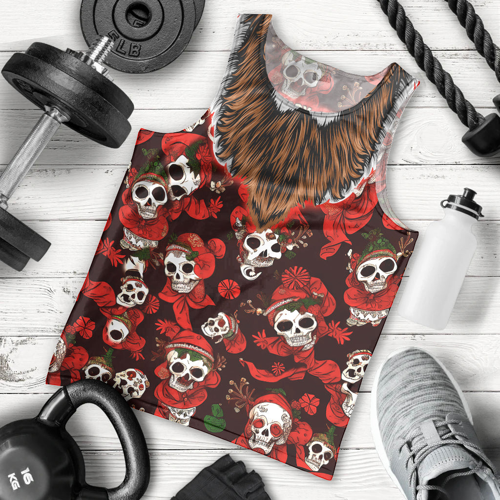 Christmas Skull Men Tank Top When You're Dead Inside But It's Christmas - Wonder Print Shop