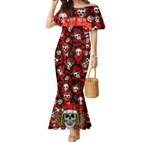 Christmas Skull Mermaid Dress When You're Dead Inside But It's Christmas - Wonder Print Shop