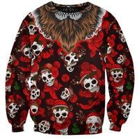Christmas Skull Sweatshirt When You're Dead Inside But It's Christmas - Wonder Print Shop