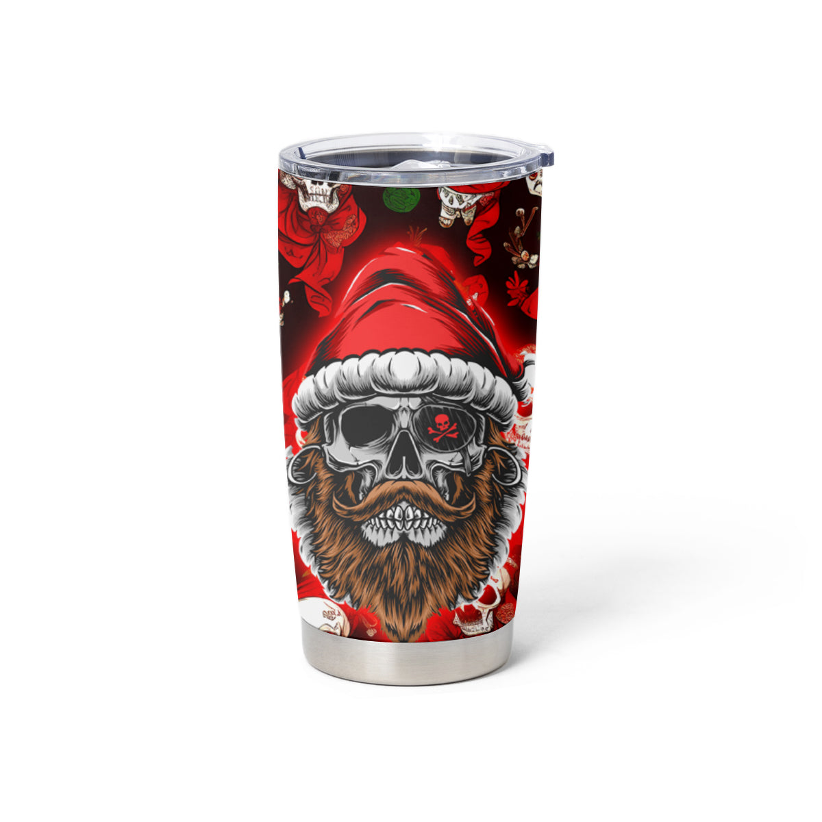 Christmas Skull Tumbler Cup When You're Dead Inside But It's Christmas - Wonder Print Shop