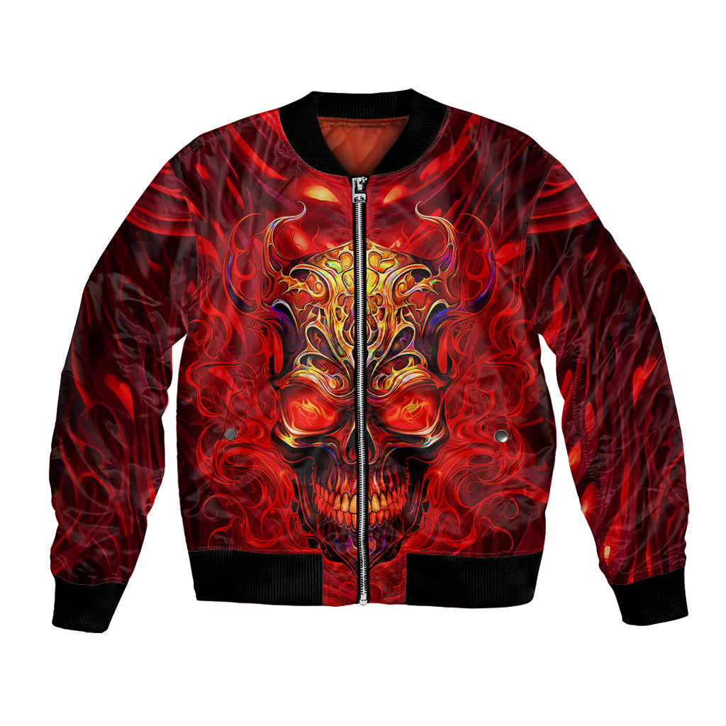 When Is Was Born The Devil Bomber Jacket - Wonder Print Shop