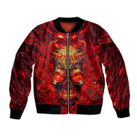 When Is Was Born The Devil Bomber Jacket - Wonder Print Shop